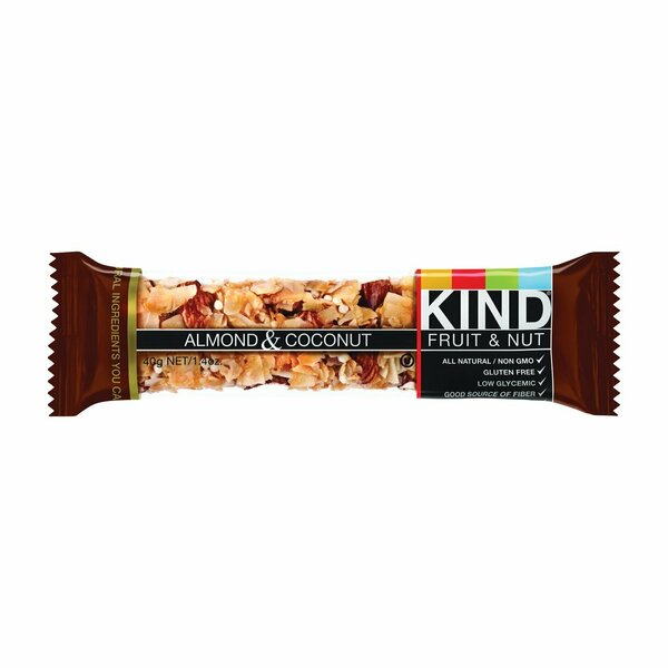 Kind KINDFNAC12 Fruit and Nut Bar, Almond, Coconut, 1.4 oz KND19987